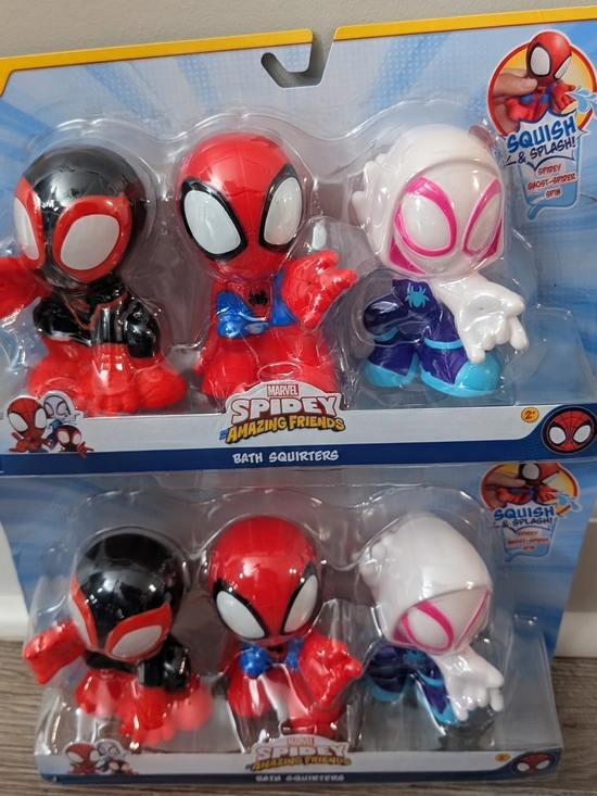 Marvel Other - Bath Squirters - Red, Black & White (3-Pack)